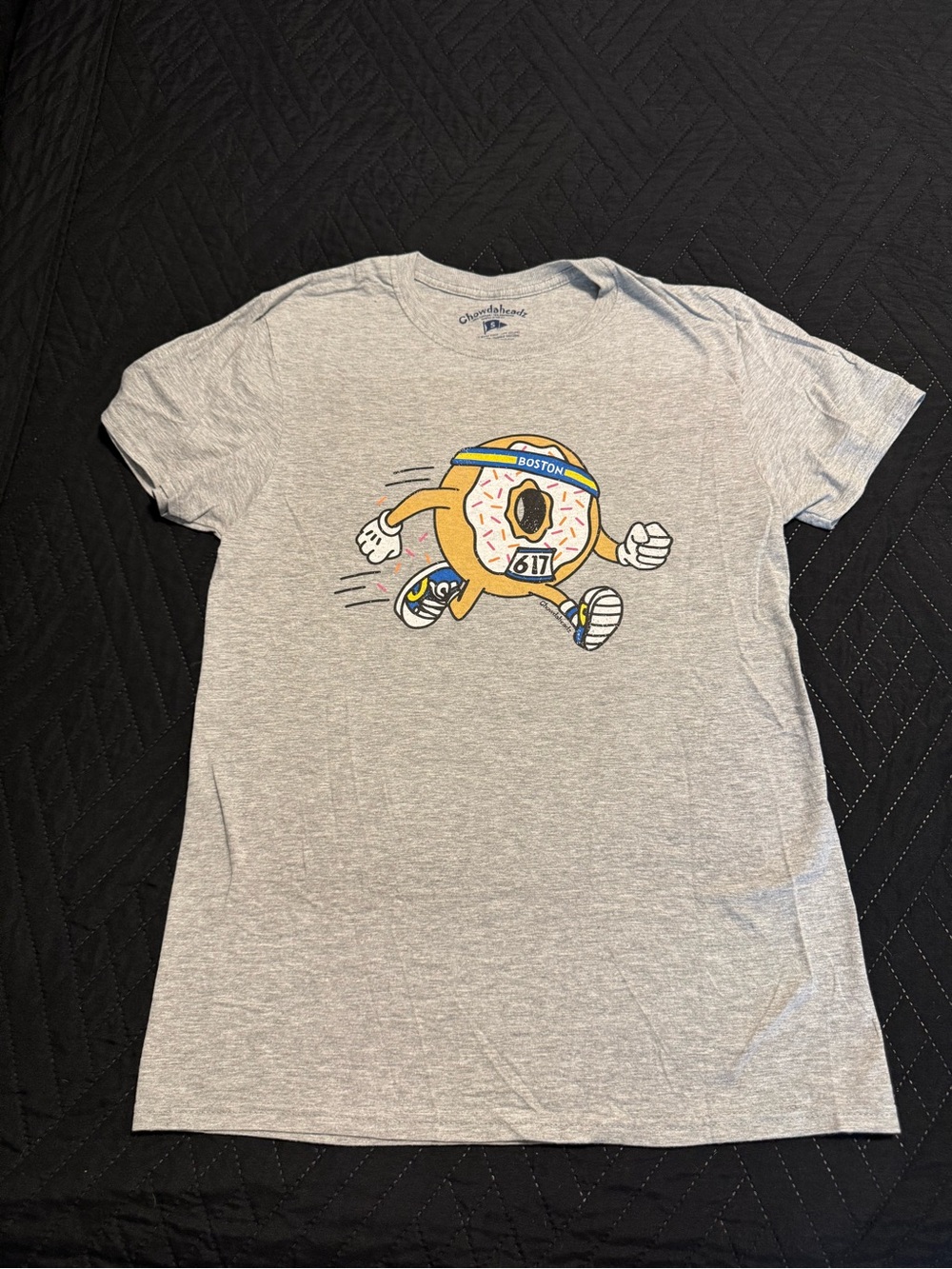 Champion Women's Light Gray Boston Donut Running Graphic Tee